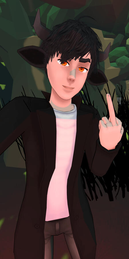 Picture of a 3D yak boy model