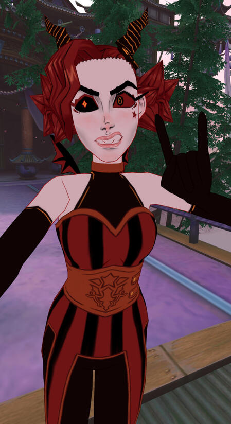 Picture of a 3D demon girl model